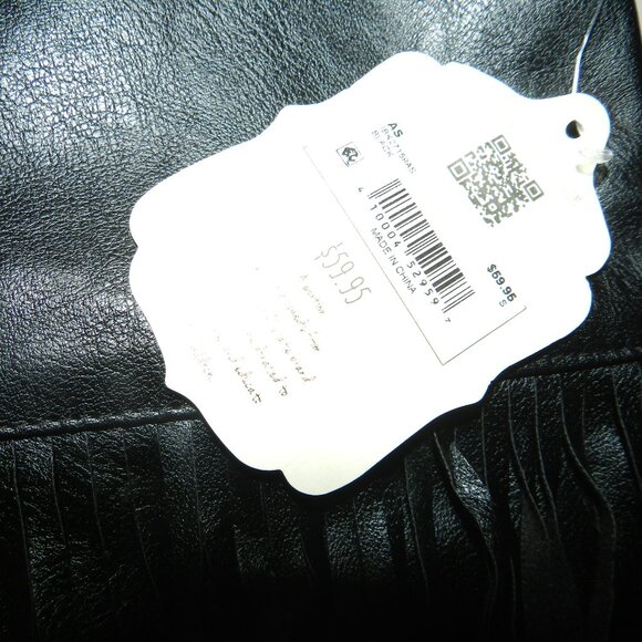 Black fringe leather skirt double layers Black by Altar'd State 🆕FAST⌚📦🏃💨🚚 - Picture 14 of 16